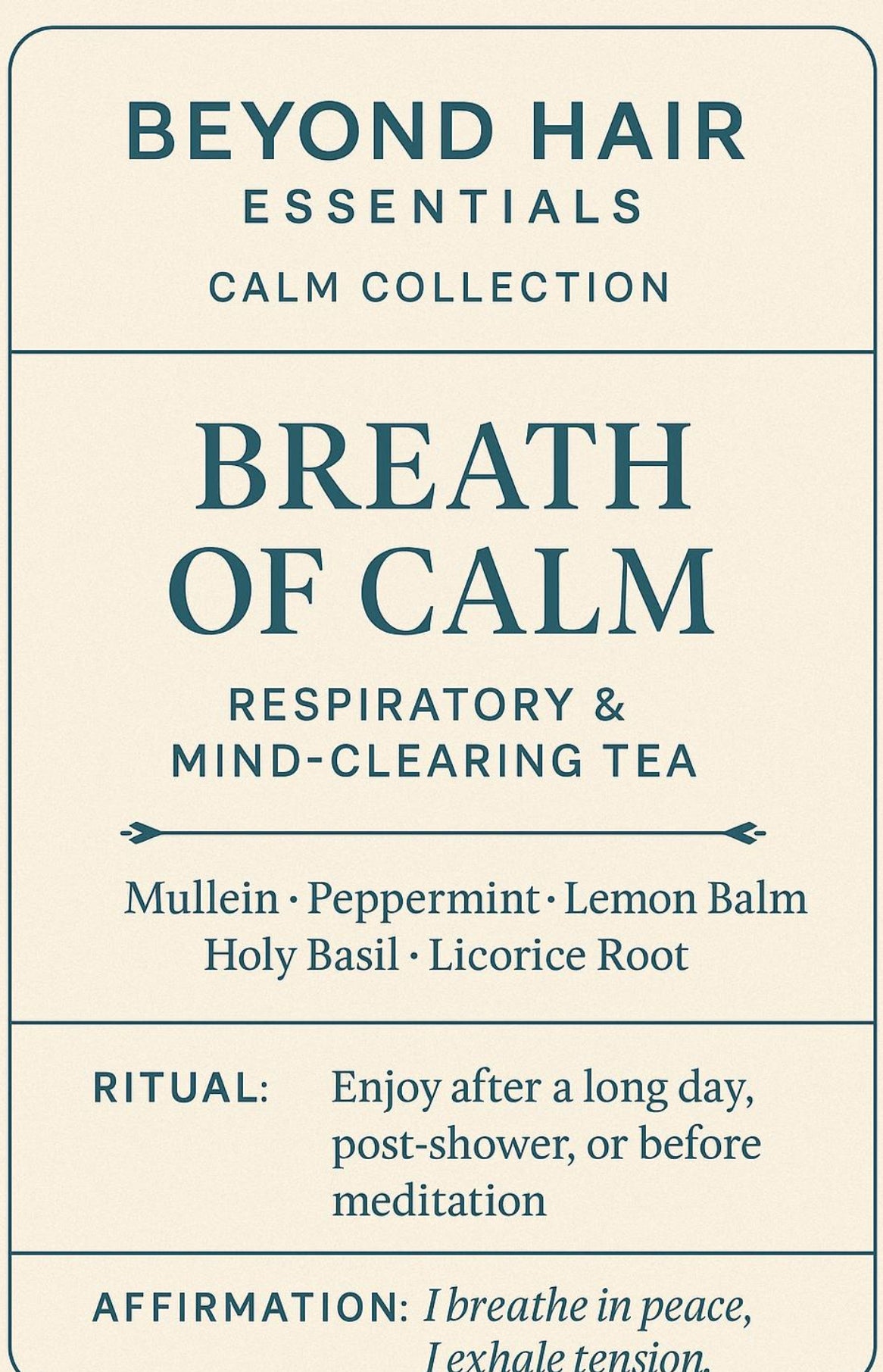 Breathe of Calm Tea