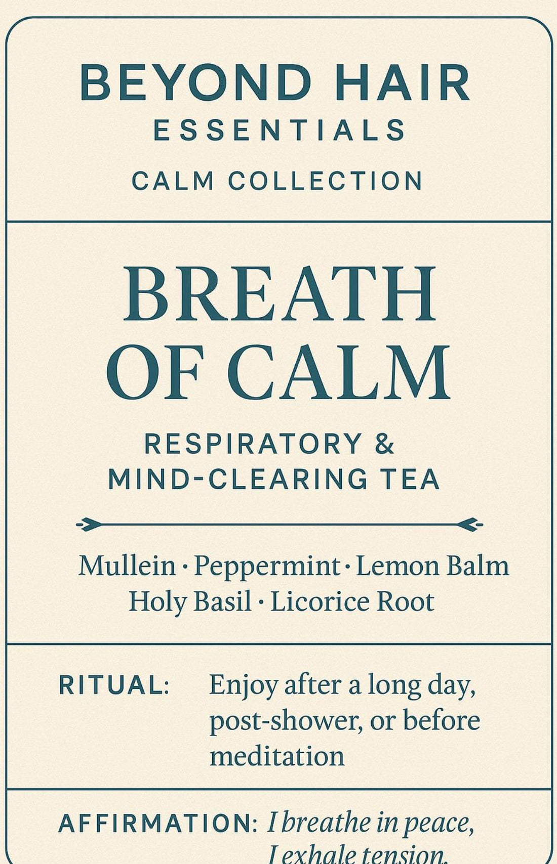Breathe of Calm Tea